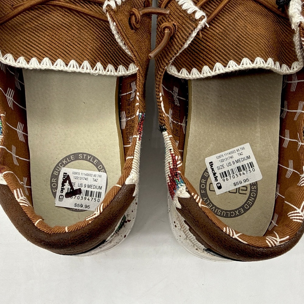 Hey Dude Wendy Aztec Southwestern Buckle Exclusive Women's Size 9 Loafers New - Picture 6 of 7
